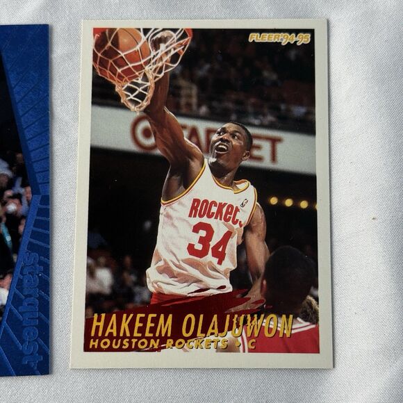 Hakeem Olajuwon 12 Card Lot NM Fleer ‘89 All Stars Sticker 1998 UD Starquest - Picture 13 of 13